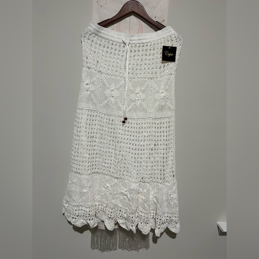 Crochet maxi skirt